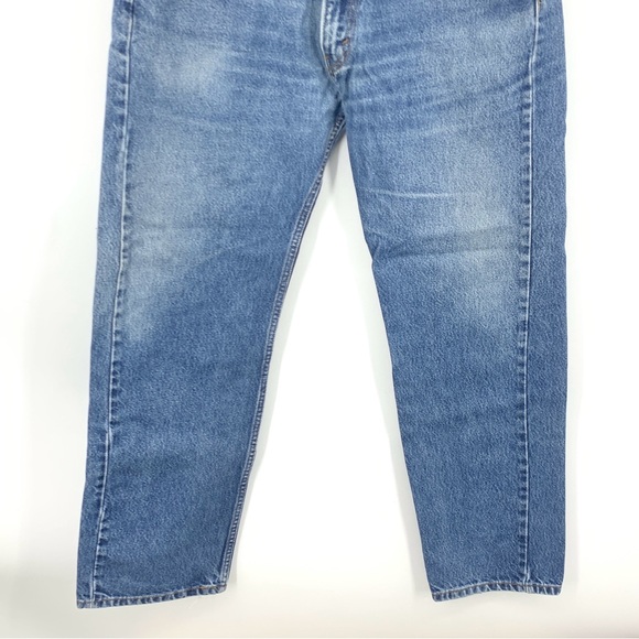 Levis Men Size 40 x 32 Jeans 505 Regular Fit Straight Light Wash Pants Cotton - Picture 2 of 8